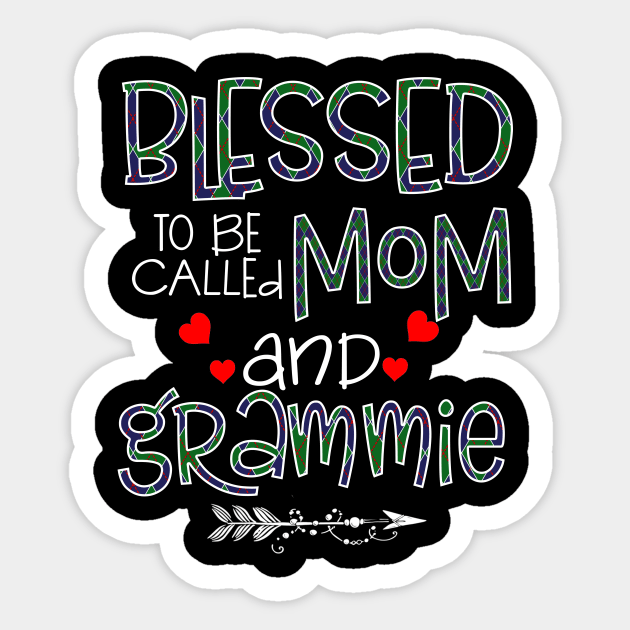 Blessed To be called Mom and grammie Sticker by Barnard